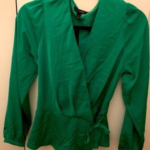 Banana Republic Satin Wrap-Top